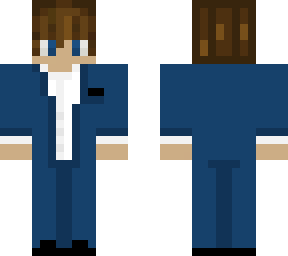 blue/white suit