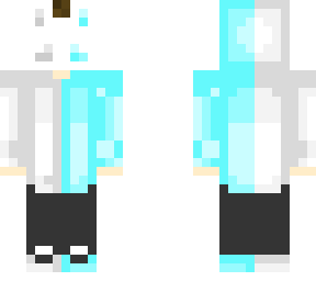 bunny mask (white and light blue)