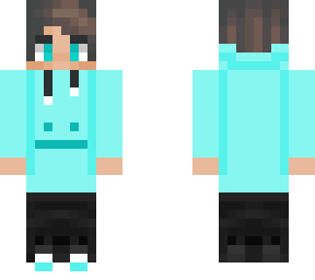 light blue hoodie