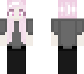 pastel girl in simple outfit
