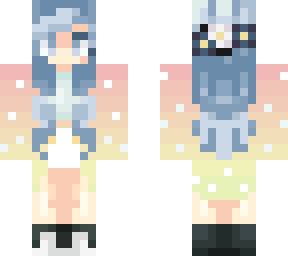 pastel rainbow girl