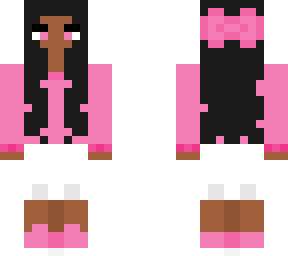 pink girl with bow