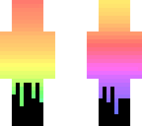 rainbow drip (black)
