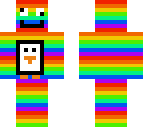 rainbow penguin man