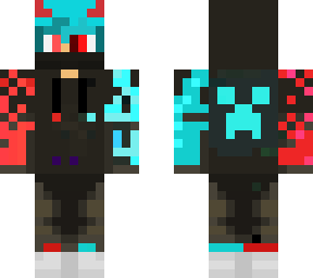 red and blue creeper boy