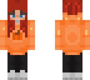 red hair autumn girl