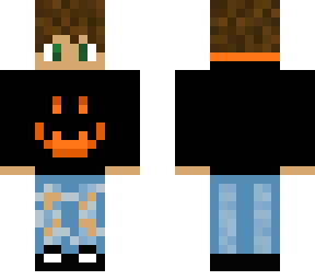 rileysurman in pumpkin hoodie/skintober day 2