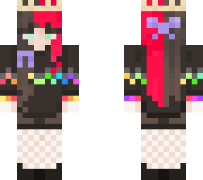 spoopy rainbow sweater but with a bow