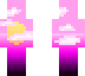 vaporwave style sunset w/clouds