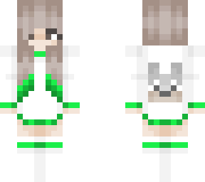 wolf girl green