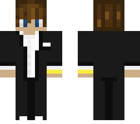 black/white suit w watch