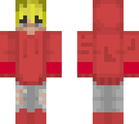 blond red hoodie guy