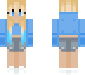 blue hoodie