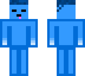 blue man