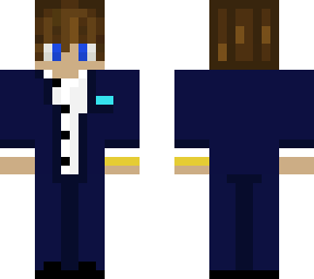 blue/white suit