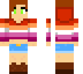 cute les.bian girl w/ flag crop top