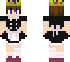 devil potato in a maid outfit