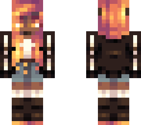 flaming skeleton