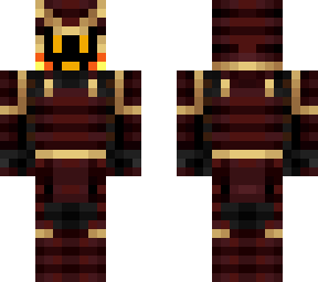 fox spirit inside a samurai armor