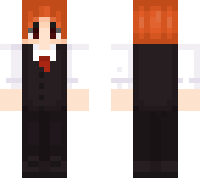ginger person in a suit