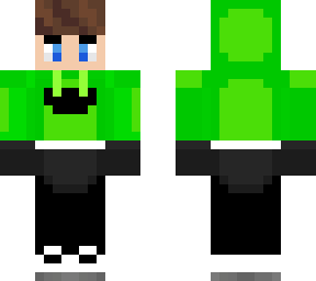 green hoodie