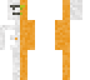 half skele half pumpkin