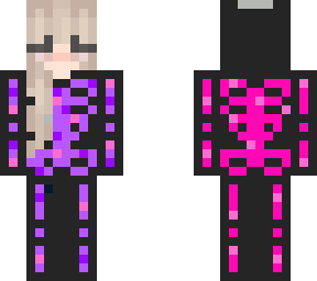 halloween neon skeleton e-girl