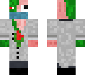 halloween pig in lab coat