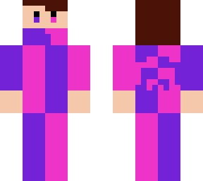 pink and purple suit