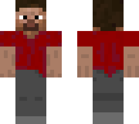steve with a red shirt