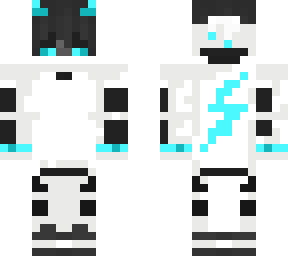 white black and light blue skin remake