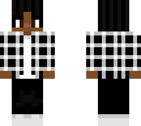 black and white flannel