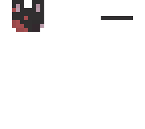 black wounded rabbit mask