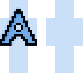 blue “a” skin