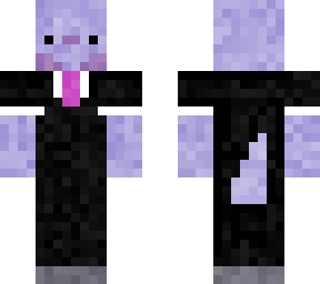 blue axolotl in a suit