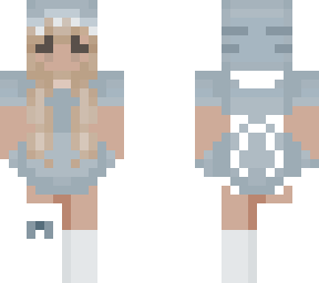 blue shark girl - maid dress