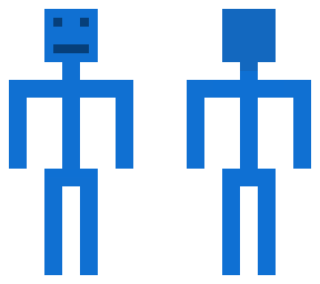 blue stick-man