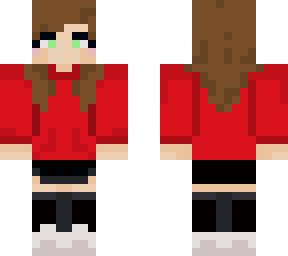 chica de rojo