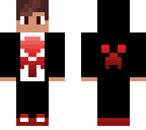 creeper gamer with skull