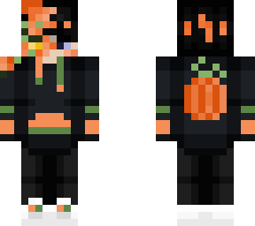 melon but pumpkin style (halloween :])
