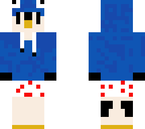 penguin with hood