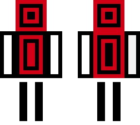 red, black, white