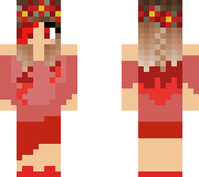 red summer girl