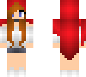 skin: little red riding hood girl / chica caperucita roja