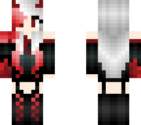 wounded demon girl