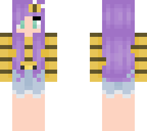 ~ bee there or bee square ~ bee girl with purple hair ~