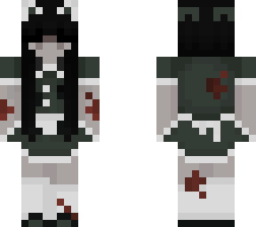 bloody green catgirl