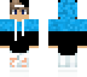 blue hoodie man