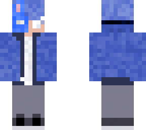 broken mask blue