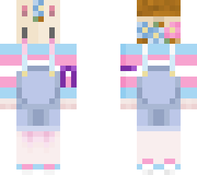 brown haired bunny boy with cancer ribbon
